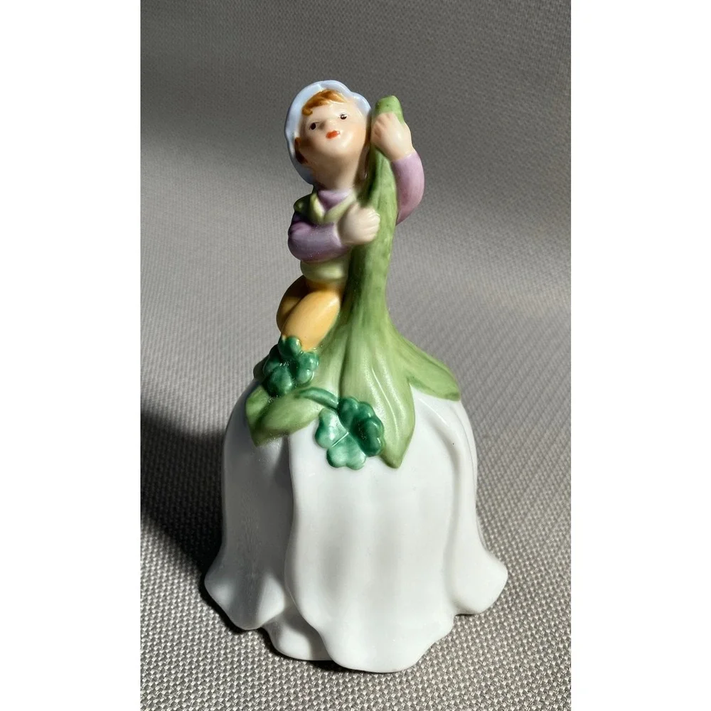 Avon Porcelain Bell Lot 1985 Bonnet Girl‎ Flowers 1984 Bunny 1983 Pixie